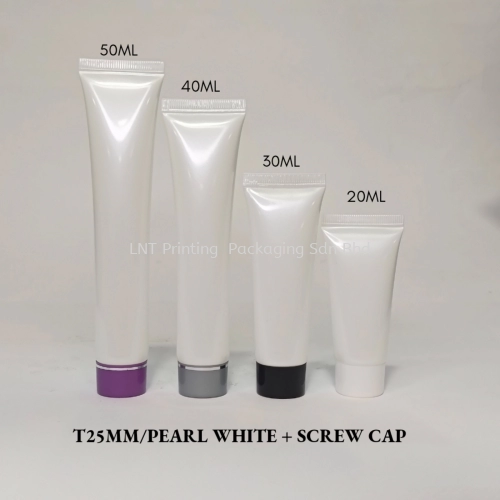 T25MM PEARL WHITE WITH SCREW CAP