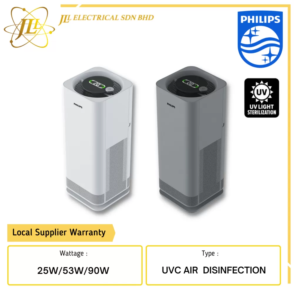 PHILIPS UVC AIR DISINFECTION HEPA FILTER UNIT G6 UVCA [SMALL/MEDIUM/LARGE] [WHITE/BLACK] [HEPA/NON-HEPA]