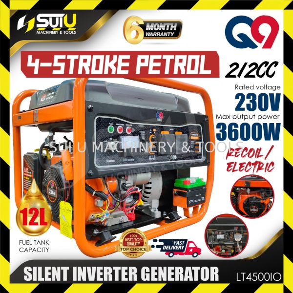 Q9 / QNINE LT4500IO / LT 4500IO 212CC Silent Inverter Generator 3.6kW 3600W Generator Kuala Lumpur (KL), Malaysia, Selangor, Setapak Supplier, Suppliers, Supply, Supplies | Sui U Machinery & Tools (M) Sdn Bhd