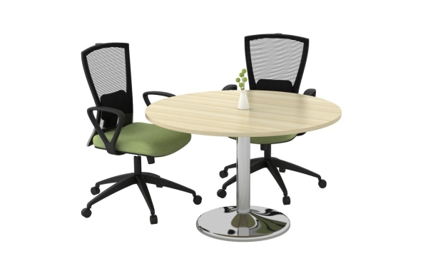 Discussion table with Chrome base AIM90BR Office furniture Meeting Table Discussion table Malaysia, Selangor, Kuala Lumpur (KL), Seri Kembangan Supplier, Suppliers, Supply, Supplies | Aimsure Sdn Bhd