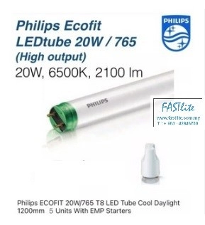 Philips T8 Ecofit HO 20W/765 4ft LED tube
