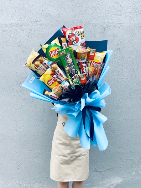 Snacky Time Bouquets / Box- Chocolate/ Snacks  Melaka Retailer, Services | BLISS FLORIST