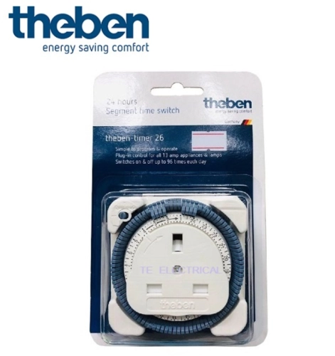 THEBEN 24HOURS PLUG IN TIMER THEBEN 13A PLUG IN TIMER THEBEN 24 SEGMENT PLUG IN TIMER