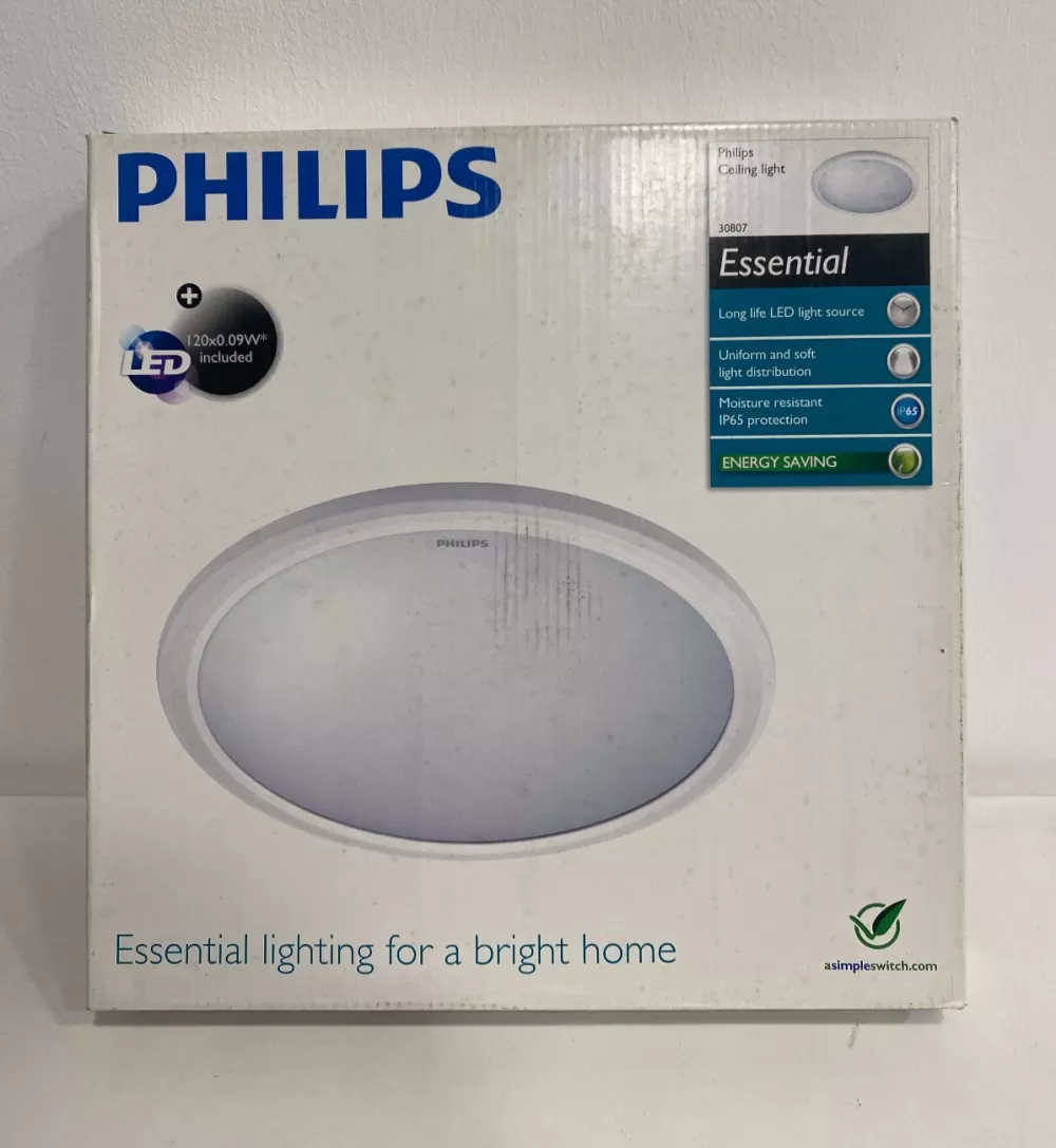 PHILIPS 30807 12W 110-240V 800LM IP65 5700K LED CEILING LIGHT