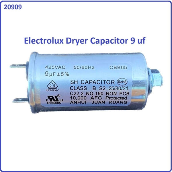 Code: 20909 Electrolux EDV605HQWA / EDV705HQWA 9 uf Dryer capacitor Washer / Dryer Capacitor ICAR Italy Capacitor Parts Melaka, Malaysia Supplier, Wholesaler, Supply, Supplies | Adison Component Sdn Bhd