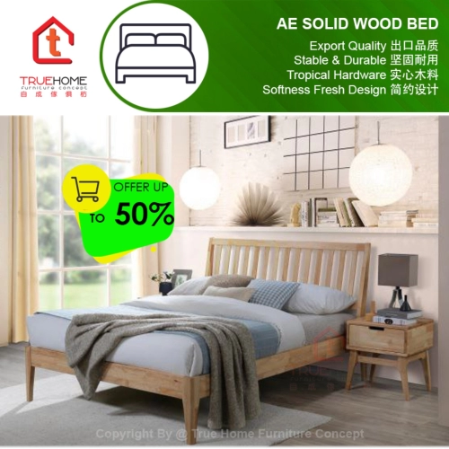 AE Solid Wood Bed