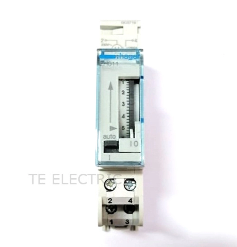 HAGER EH011 ANALOGUE 24HRS TIMER 250VAC SINGLE POLE DIN RAIL TYPE TIMERS  Johor Bahru (JB), Malaysia Supplier, Dealer, Provider | T.E. Electric Sdn  Bhd