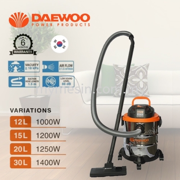 Daewoo Pro Vacuum Cleaner Series 15L / 20L /30L / 40L 3 In 1 Wet & Dry Vaccum & Blower