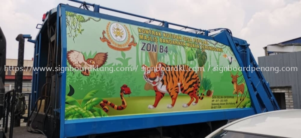 dumpster truck lorry sticker Stiker Trak Lori Kuala Lumpur (KL), Malaysia Pembinaan, Pasang, Pembekal | Great Sign Advertising (M) Sdn Bhd