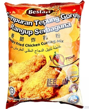 Bestari Tepung Goreng Hot&Spicy 1kg  Fry Coating Mix  [11232 11233]