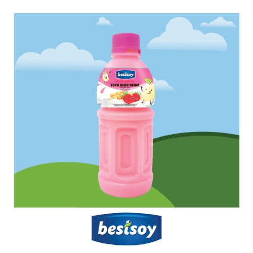 Bestsoy Soya Bean Drink 320ml - Strawberry Flavour