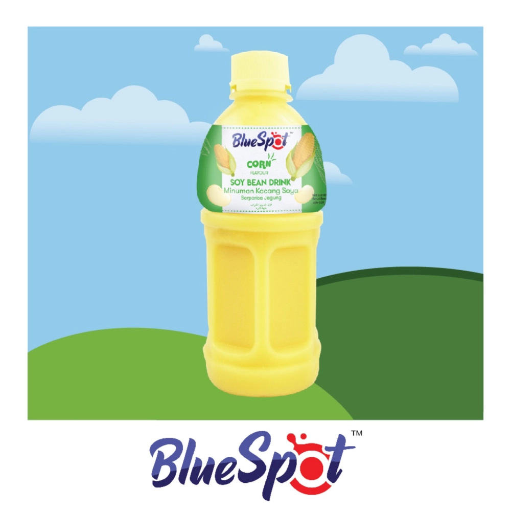 Bluespot Soya Bean Drink 320ml - Corn Flavour