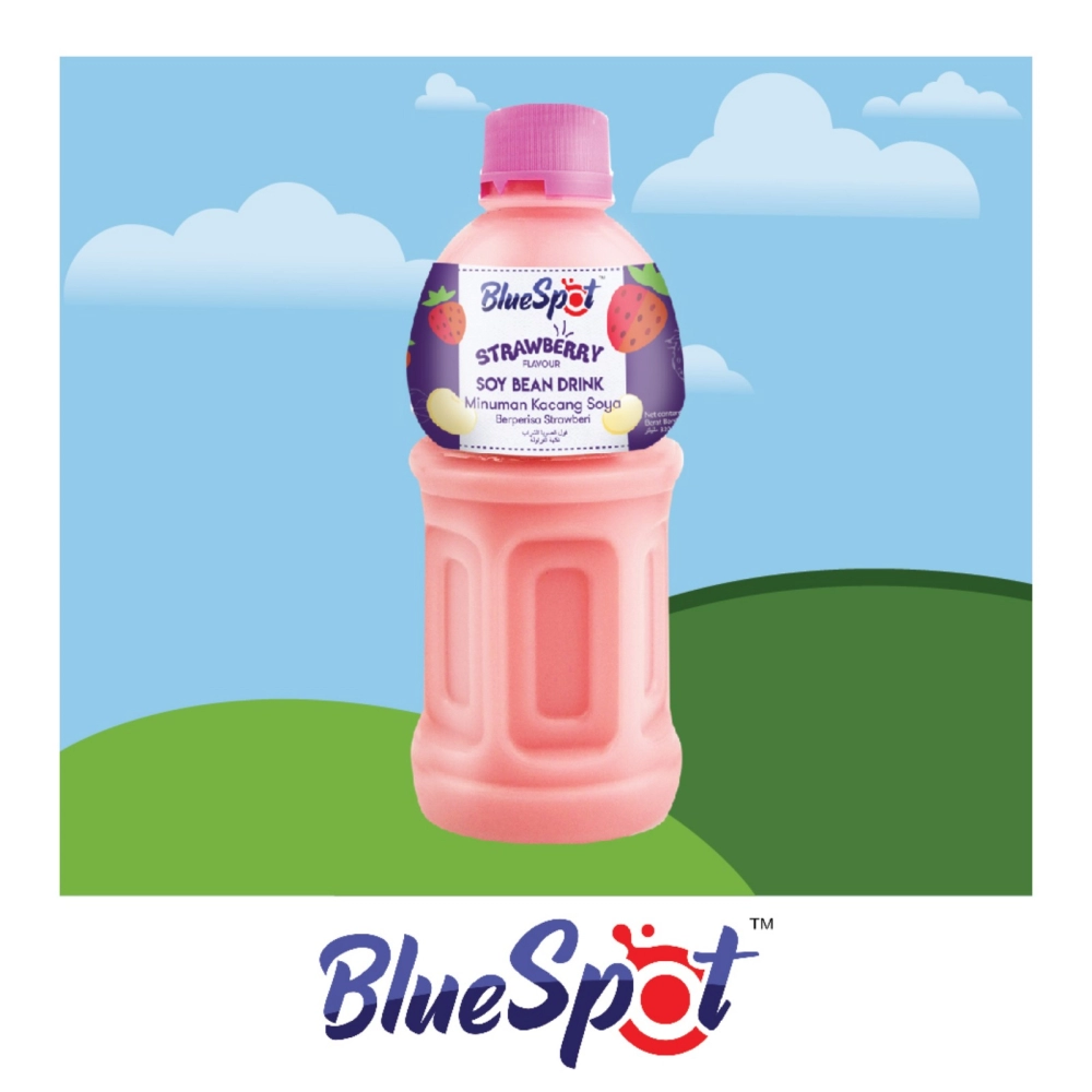 Bluespot Soya Bean Drink 320ml - Strawberry Flavour