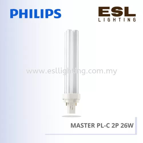 PHILIPS FLUORESCENT LAMP MASTER PL-C 2P 26W 927906182701 927906183001 927906184001 927906186565