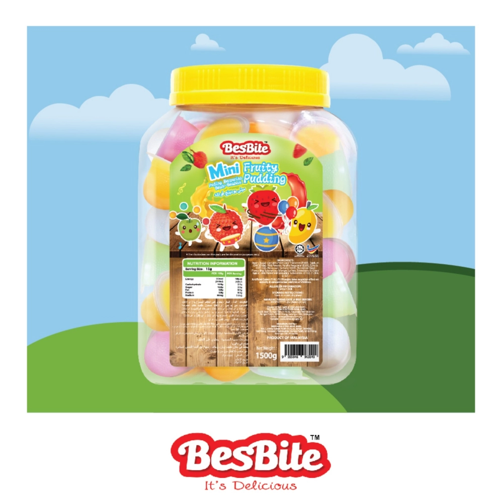 BesBite Mini Fruity Pudding 1500g