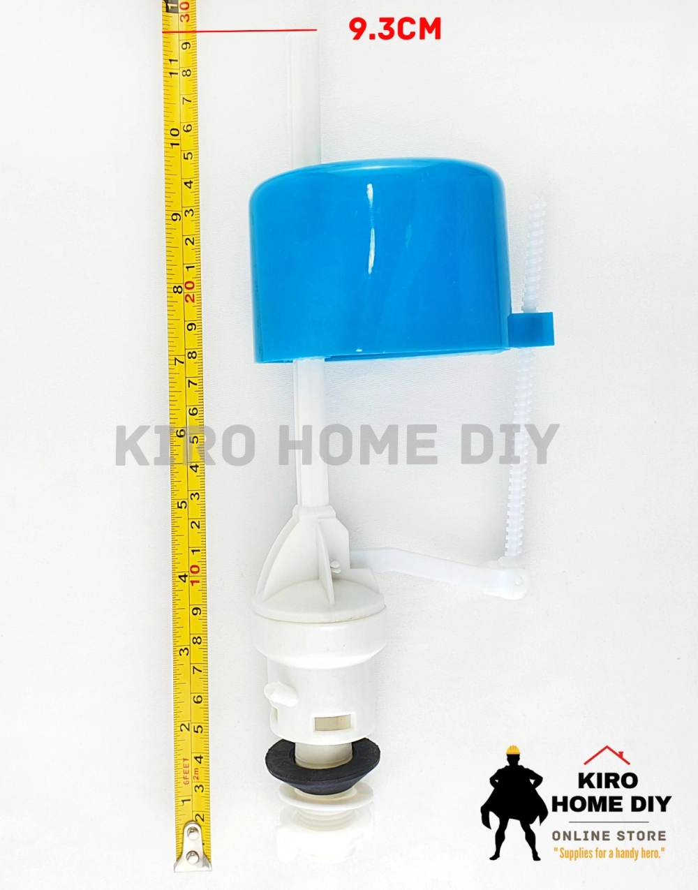 PVC Adjustable Bottom Water Toilet Tank Inlet Float Valve/ Cistern Fill Valve - 00456B