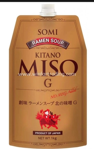 SOMI RAMEN SOUP KITANO MISO G 1KG BC 4973918168154