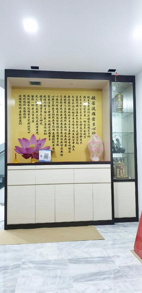 LAMINATED ALTAR CABINET | LIVING ROOM AT KAPAR | KOTA KEMUNING | SHAH ALAM 