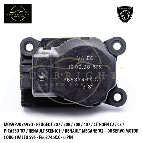 MOSVP207595O - PEUGEOT 207 / 208 / 308 / 407 / CITROEN C2 / C3 / PICASSO '07 / RENAULT SCENIC II / R