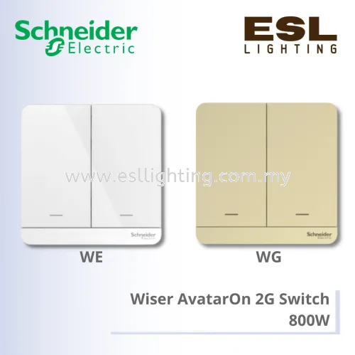 SCHNEIDER WISER AVATARON 2G SWITCH 800W E8332SRY800ZB_WE E8332SRY800ZB_WG