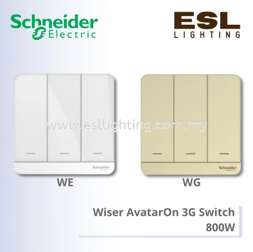 SCHNEIDER WISER AVATARON 3G SWITCH 800W E8333SRY800ZB_WE E8333SRY800ZB_WG