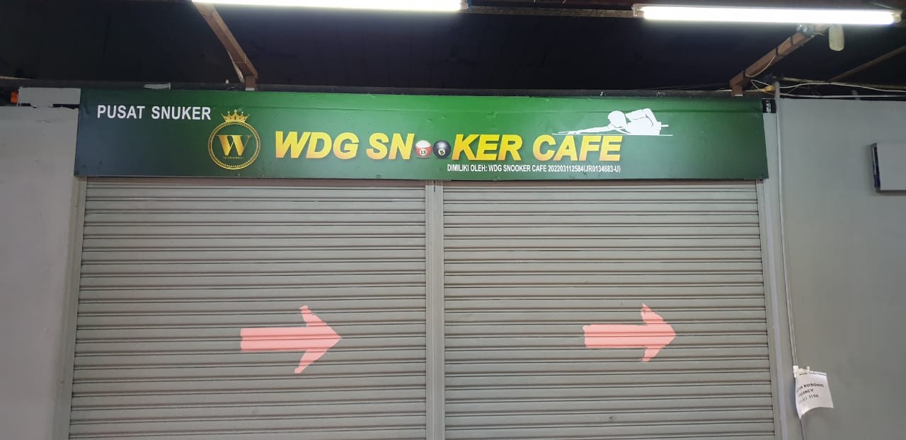 WDG SNOOKER CAFE Normal Signboard