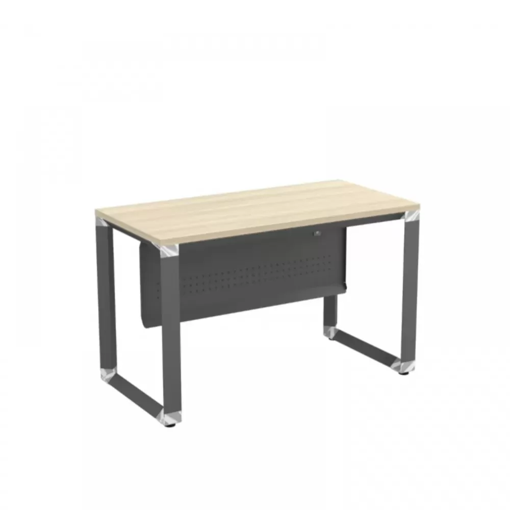 O Series Standard Side Office Table With Metal Front Panel | Office Table Penang