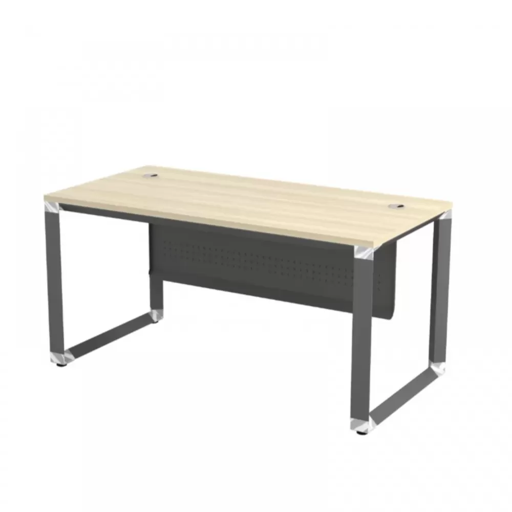 O Series Standard Office Table With Metal Front Panel｜Office Table Penang