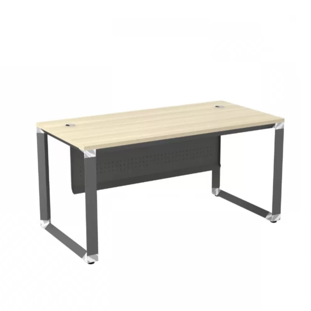 O Series Standard Office Table With Metal Front Panel｜Office Table Penang