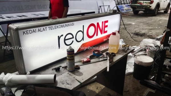 red one lightbox signage signboard at kepong damansara subang jaya cheras klang shah alam Kotak Lampu Kuala Lumpur (KL), Malaysia Pembinaan, Pasang, Pembekal | Great Sign Advertising (M) Sdn Bhd