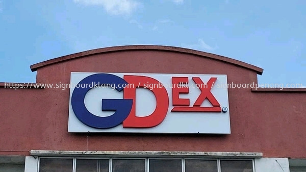 gdex 3d box up led frontlit conceal lettering logo signage signboard at kepong subang jaya batu caves klang selangor  3D LED SIGNAGE Klang, Malaysia Supplier, Supply, Manufacturer | Great Sign Advertising (M) Sdn Bhd