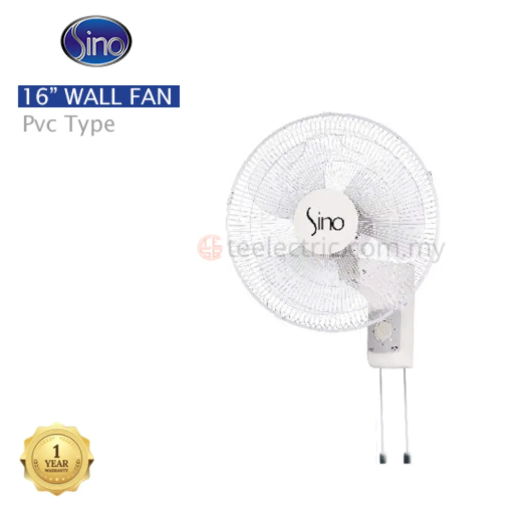 SINO SWF 16" 400MM PVC WALL FAN WALL MOUNTED 16 INCH 240V KIPAS DINDING PLASTIC