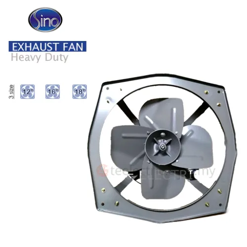 SINO 12" / 16" / 18" HEAVY DUTY INDUSTRIAL METAL WALL EXHAUST FAN