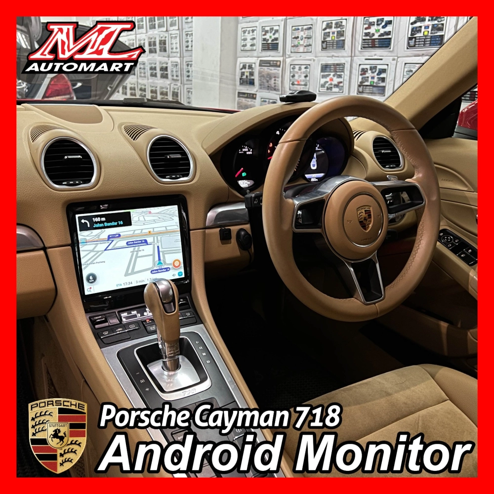 Porsche Cayman 718 Android Monitor