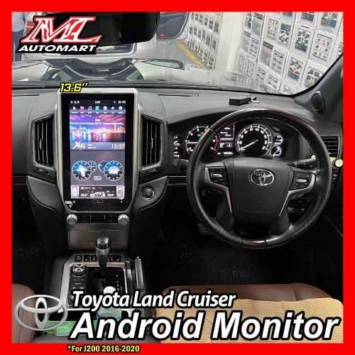 Toyota Land Cruiser LC200 2016-20 Vertical Style Android Monitor (13.6")