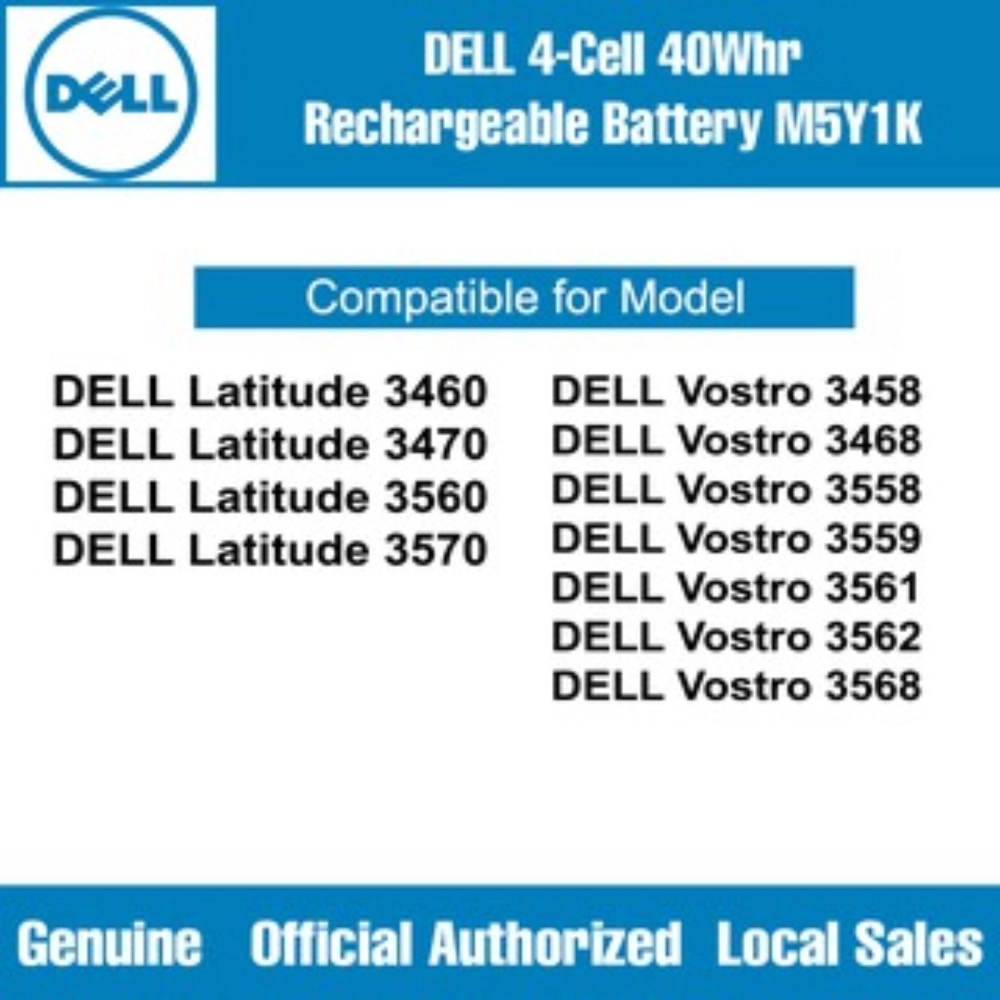 CPA-VN3N0 (M5Y1K) Battery for Dell Inspiron 3551 3552 3558 3565 3567 Latitude Vostro Laptop Battery