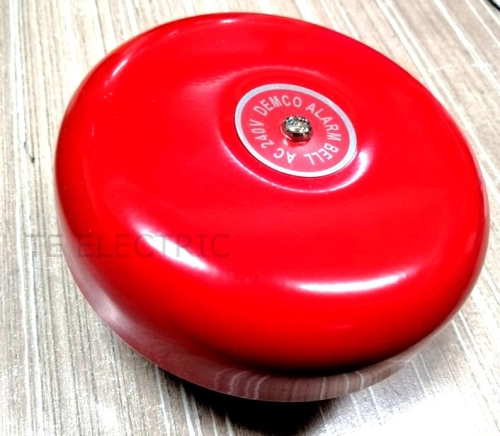 DEMCO D102 6" 240V FIRE ALARM BELL 150MM EMERGENCY BELL RED METAL