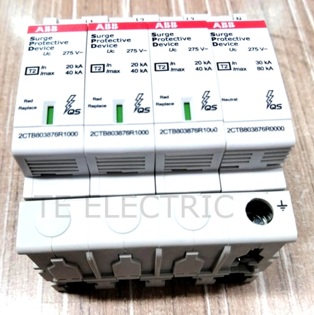 ABB SPD MAX 40KA SURGE PROTECTIVE DEVICE 4 POLE 275V OVR T2 3N Johor ...