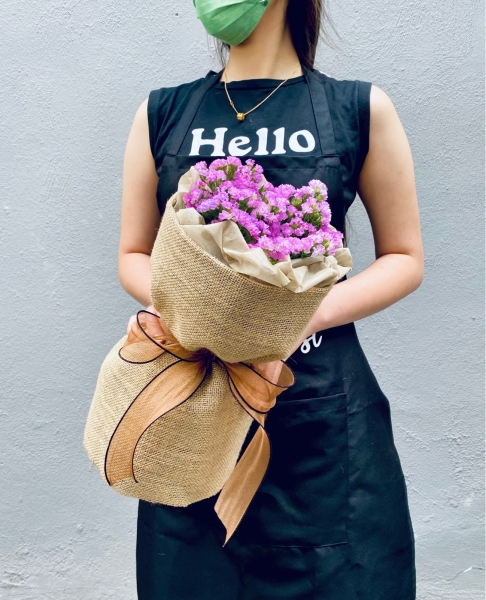 Statice Bucket Graduation Bouquet Melaka Retailer, Services | BLISS FLORIST