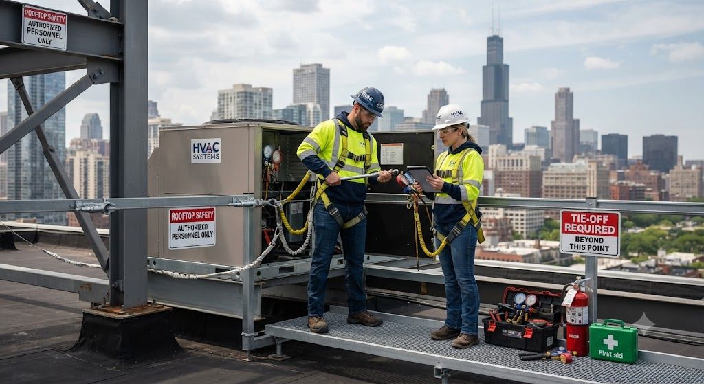 HVAC height safety compliance requirements