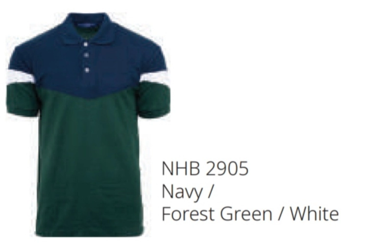 Navy/Forest Green/White