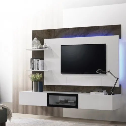 Hanging Wall Mounted Modern TV Cabinet Set