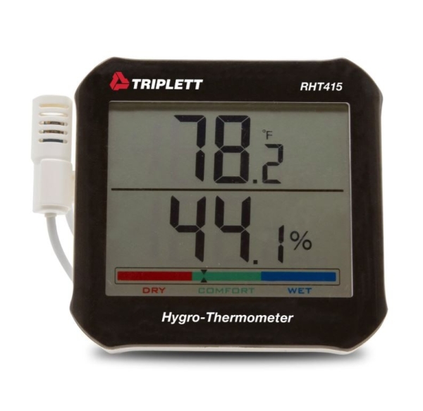 HYGRO-THERMOMETER WITH REMOTE PROBE - (RHT415) Hygro-Thermometers Triplett Test Equipment & Tools Test & Measurement Products Malaysia, Selangor, Kuala Lumpur (KL), Shah Alam Supplier, Suppliers, Supply, Supplies | LELab Sdn Bhd