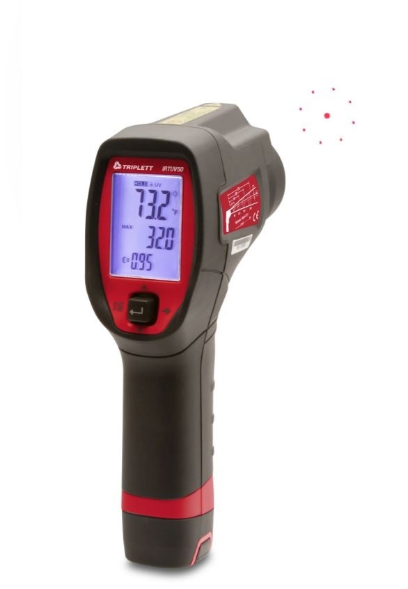 IR THERMOMETER WITH UV LEAK DETECTION - (IRTUV50)