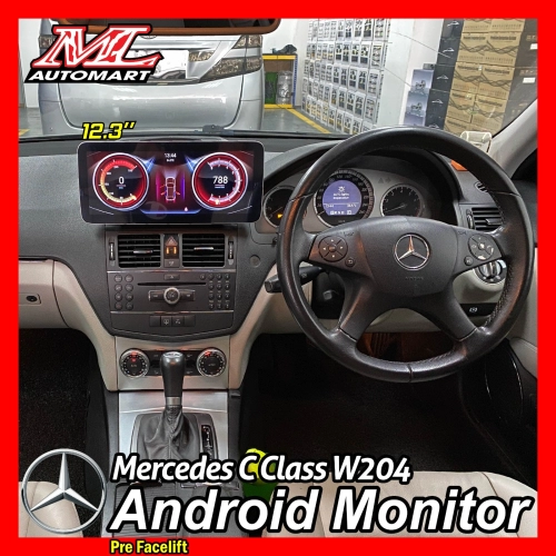 Mercedes Benz C Class W204 Pre Facelift Android Monitor