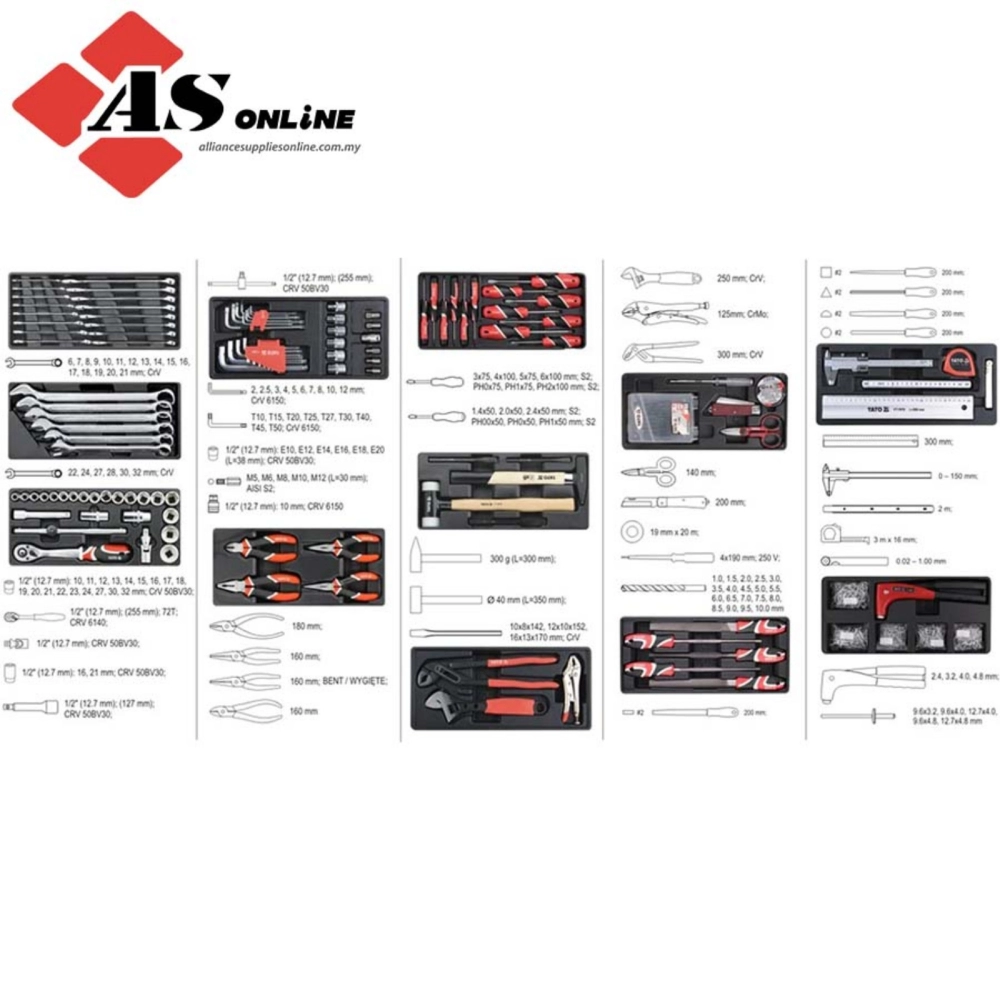 YATO Service Tool Cabinet With Tools / Model: YT-55291