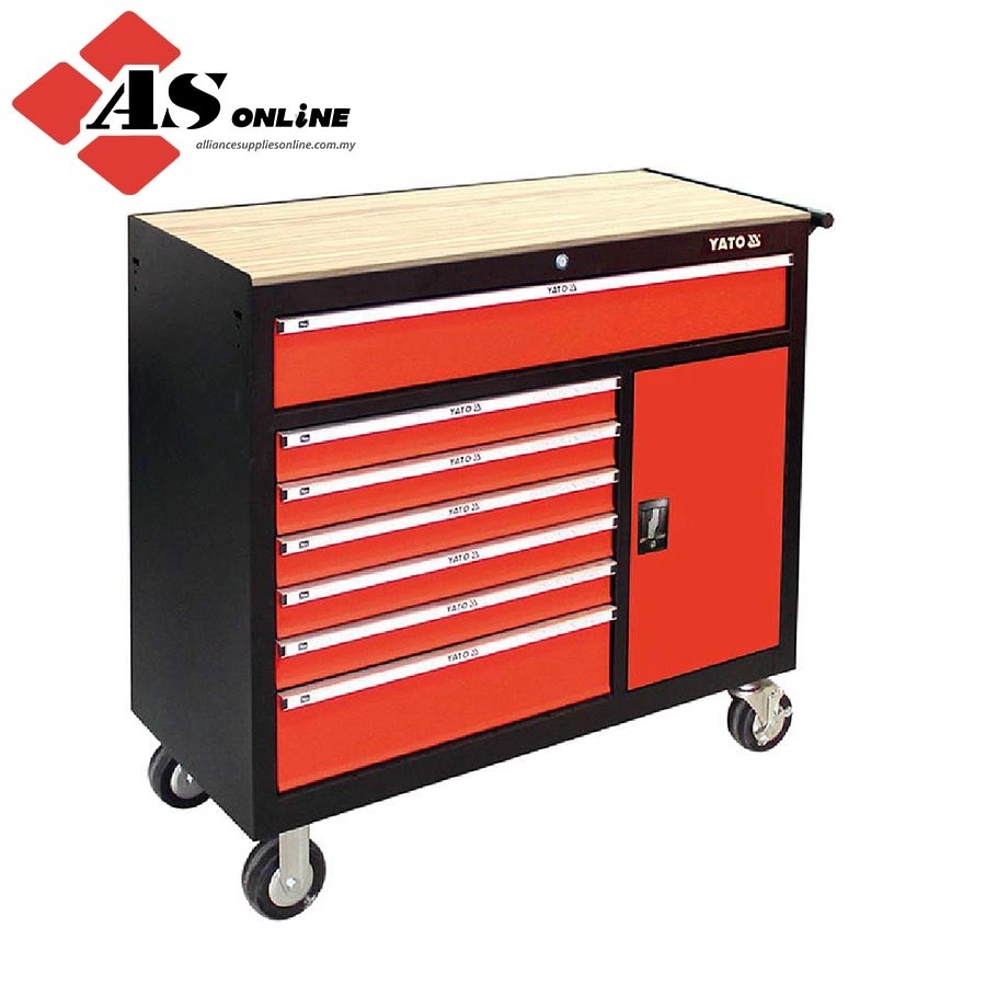 YATO 8 Drawers Tool Cabinets With Wooden Upper Sheet / Model: YT-09141