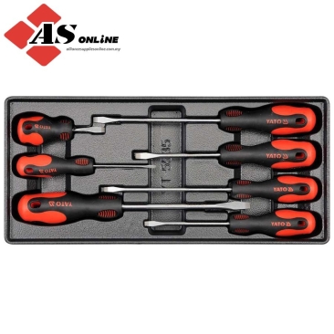 YATO Drawer Insert Flat Screwdrivers 7 Pcs / Model: YT-5535