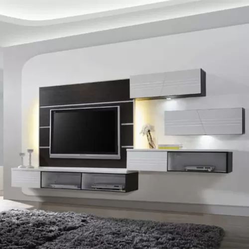 Hanging Wall Mounted Modern TV Cabinet Set