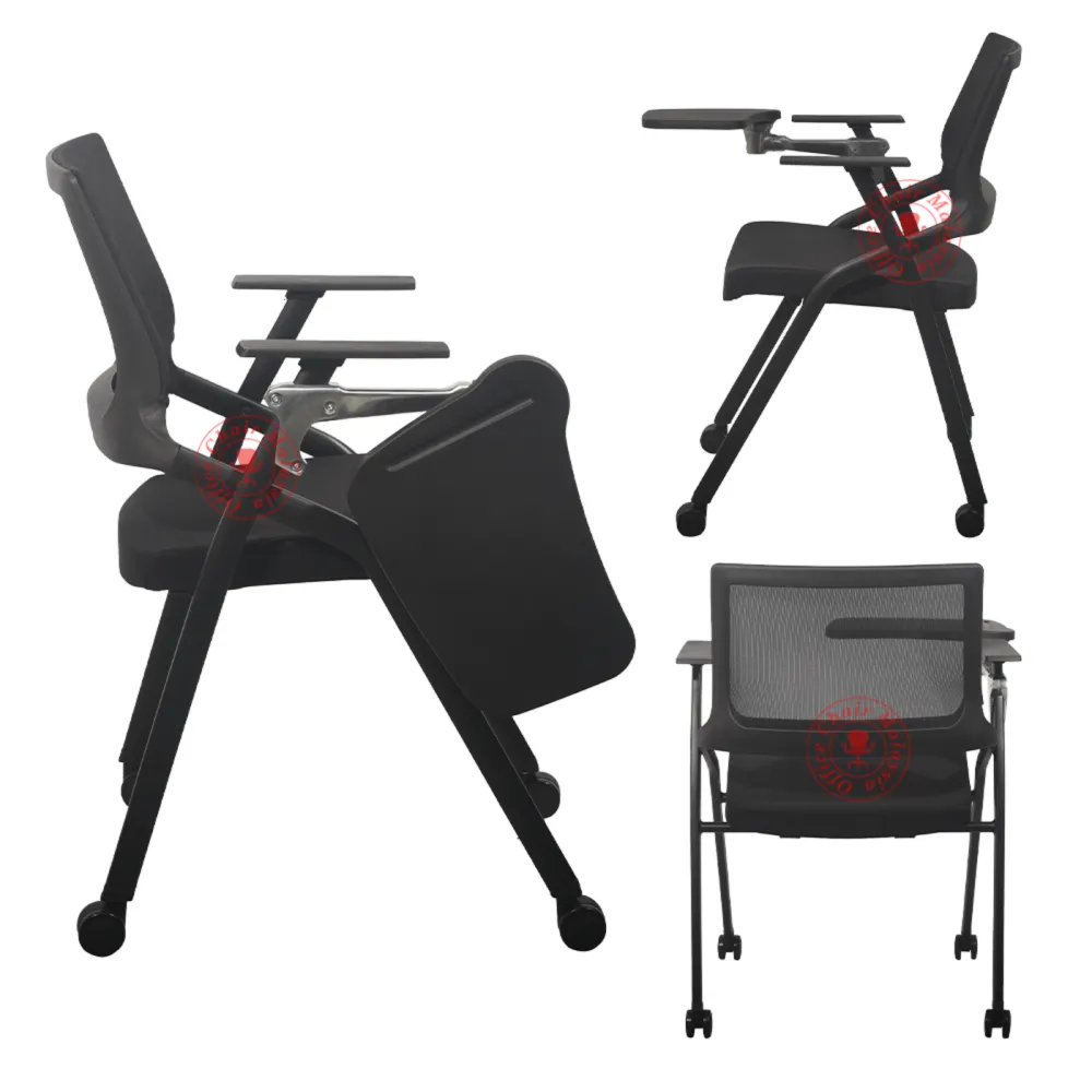 Foldable Mobile Mesh Chair with Writing Pad / Training Chair / Office Chair / Tuition Center Chair